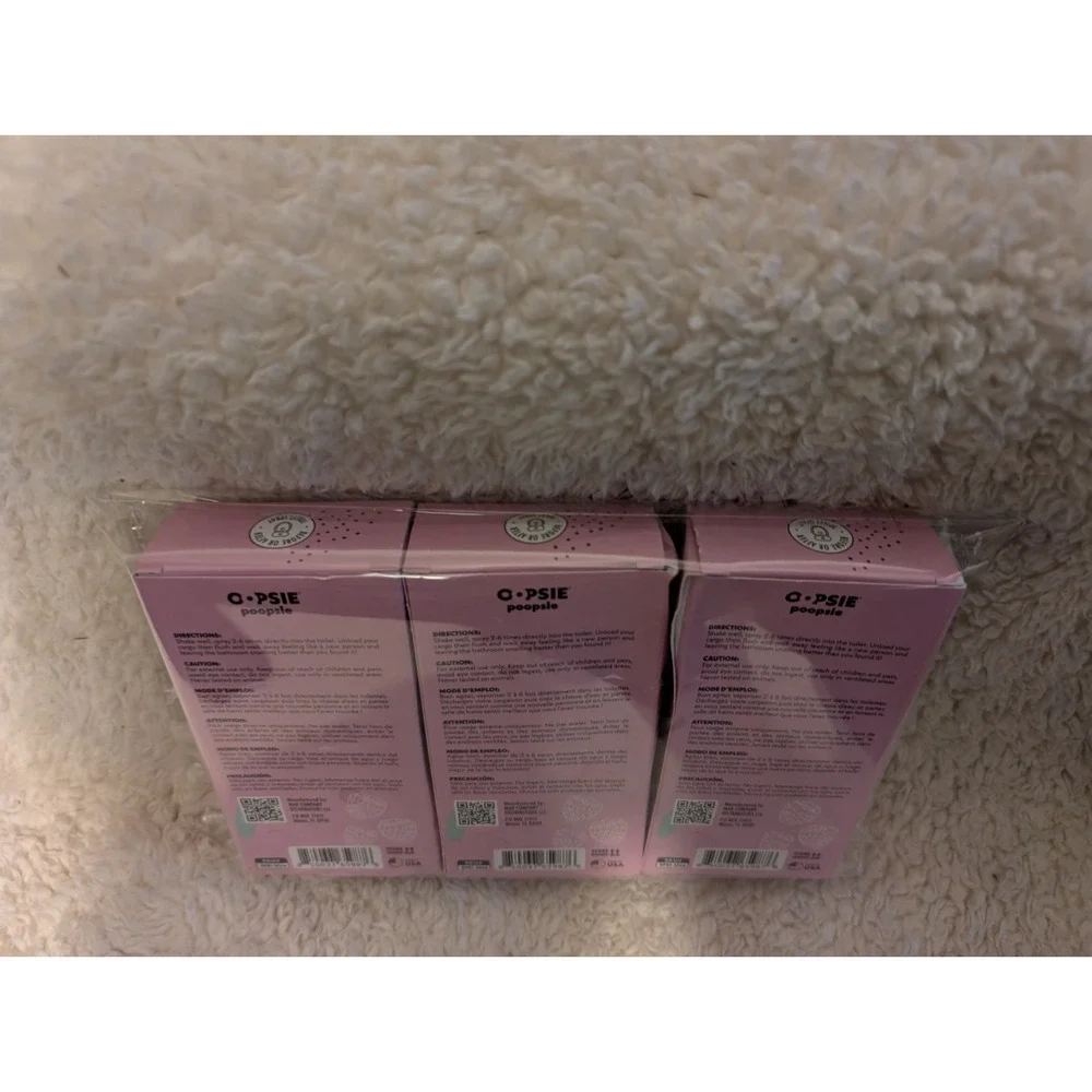 3- Oopsie Poopsie Bathroom Spray Eliminate Poop Smell Deodorizer Flower Citrus